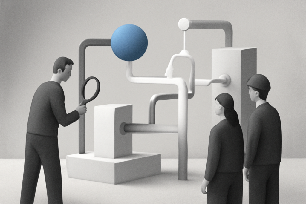 The Hidden Work of Blockchain Infrastructure: What Builders Must Operate and Verify — editorial illustration about Blockchain Infrastructure