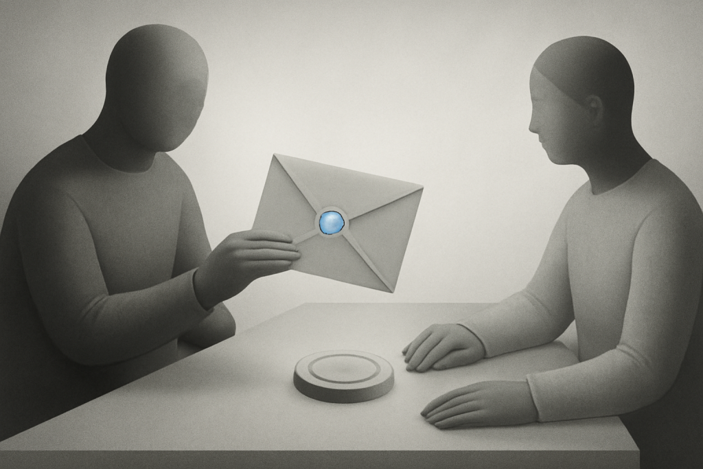 What a Zero-Knowledge Proof Verifies—and What It Does Not — editorial illustration about ZK, Privacy & Verification