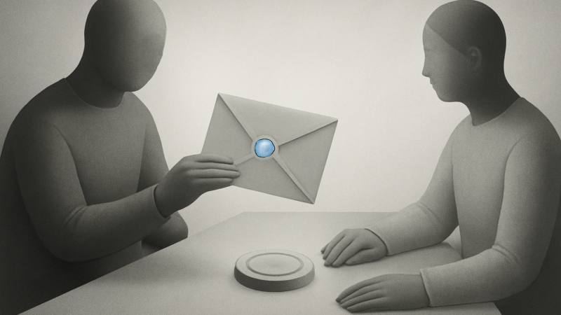 What a Zero-Knowledge Proof Verifies—and What It Does Not — editorial illustration about ZK, Privacy & Verification
