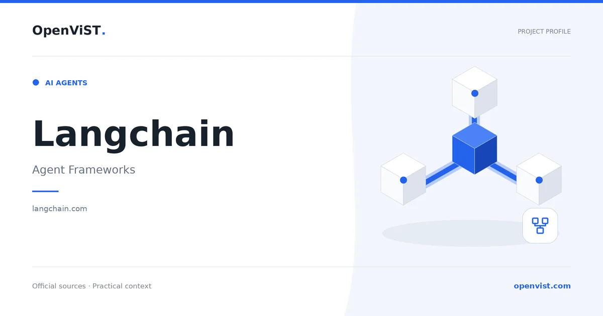 Langchain — OpenViST project profile in Agent Frameworks.