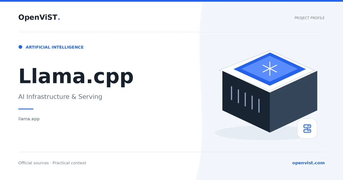 Llama.cpp — OpenViST project profile in AI Infrastructure & Serving.