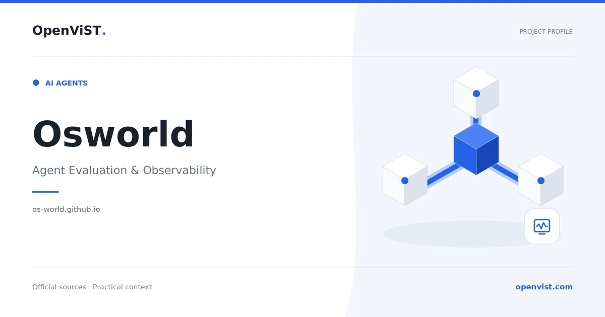 Osworld — OpenViST project profile in Agent Evaluation & Observability.