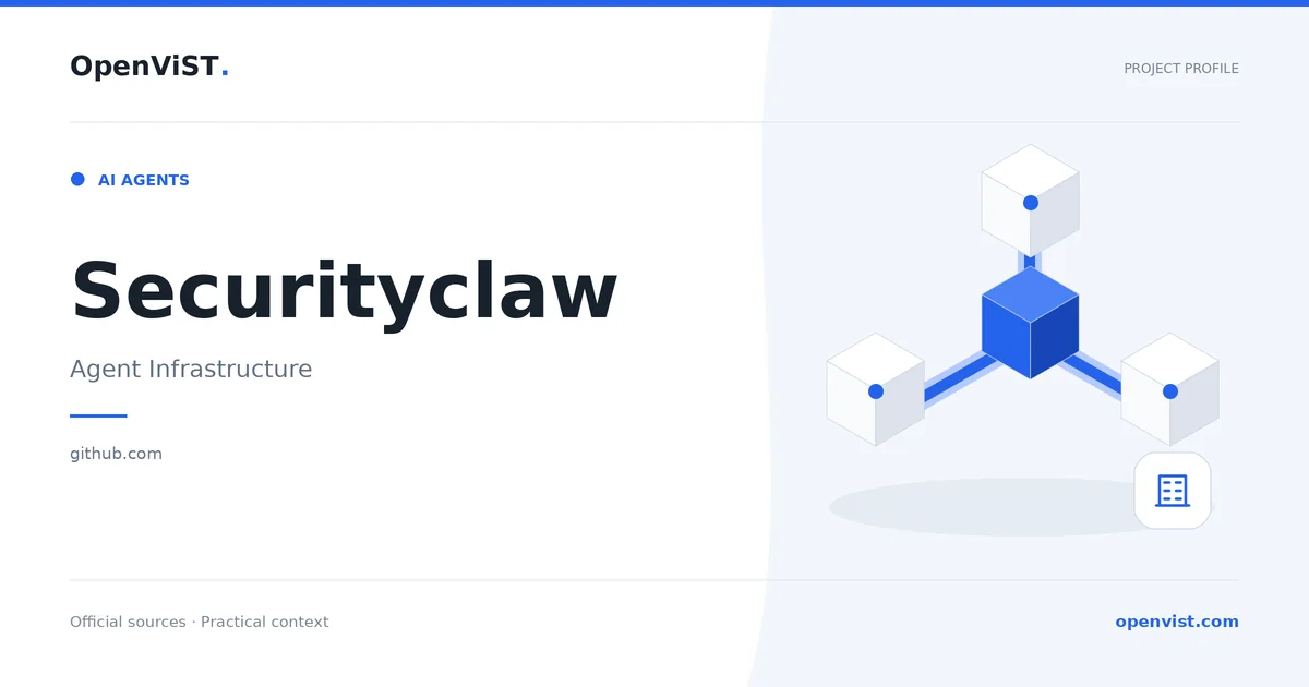 Securityclaw — OpenViST project profile in Agent Infrastructure.