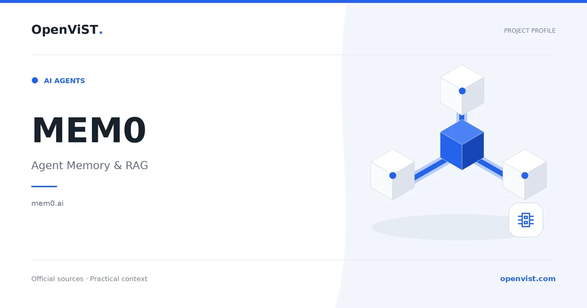 MEM0 — OpenViST project profile in Agent Memory & RAG.