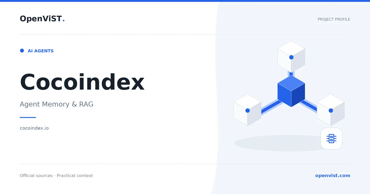 Cocoindex — OpenViST project profile in Agent Memory & RAG.