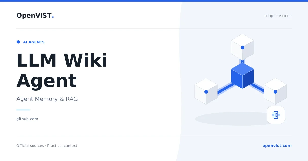 LLM Wiki Agent — OpenViST project profile in Agent Memory & RAG.