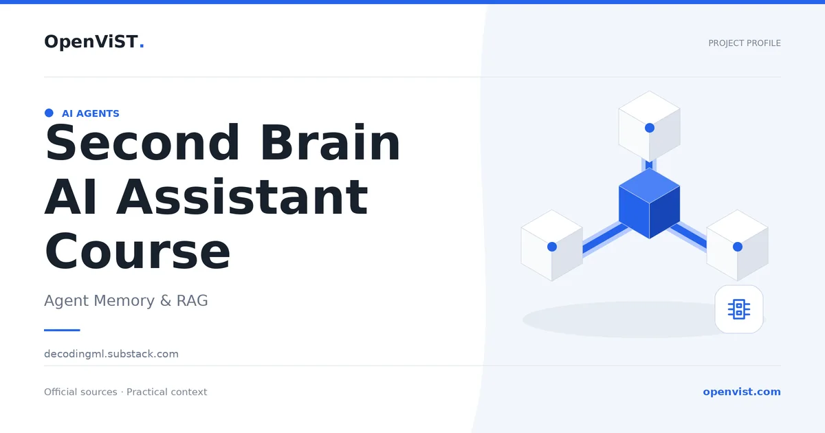 Second Brain AI Assistant Course — OpenViST project profile in Agent Memory & RAG.