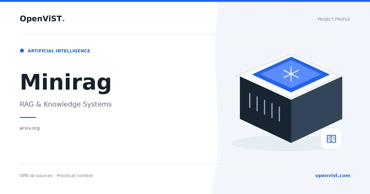 Minirag — OpenViST project profile in RAG & Knowledge Systems.