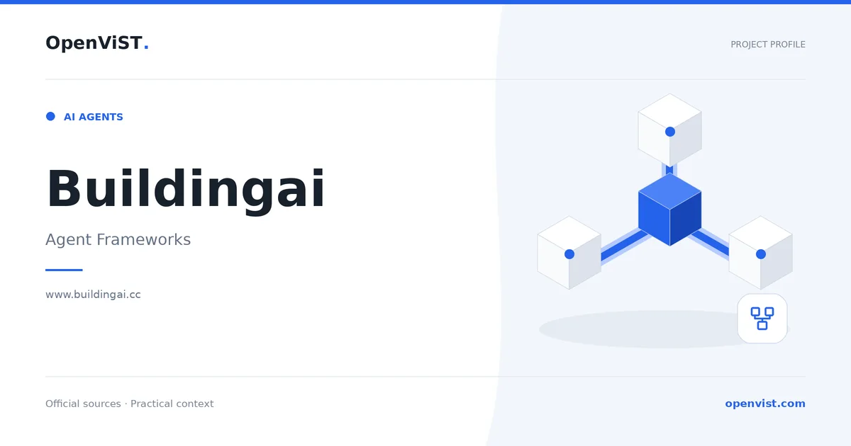 Buildingai — OpenViST project profile in Agent Frameworks.