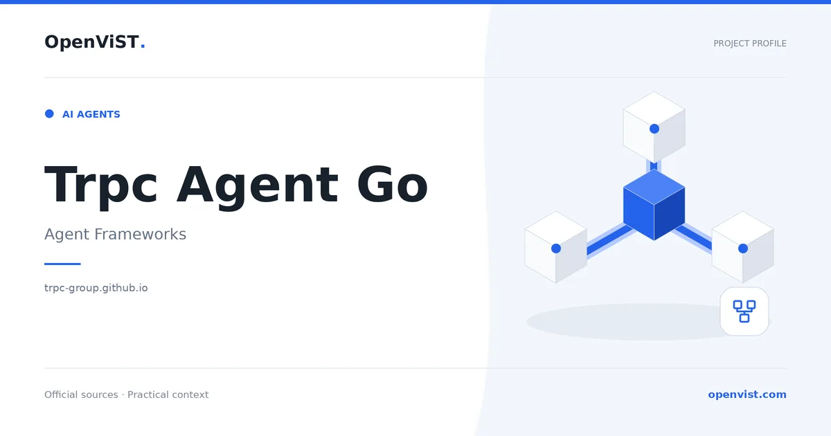 Trpc Agent Go — OpenViST project profile in Agent Frameworks.