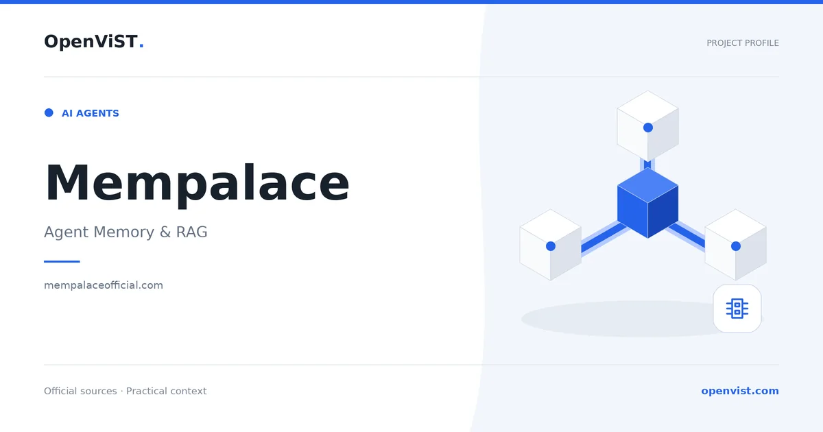 Mempalace — OpenViST project profile in Agent Memory & RAG.