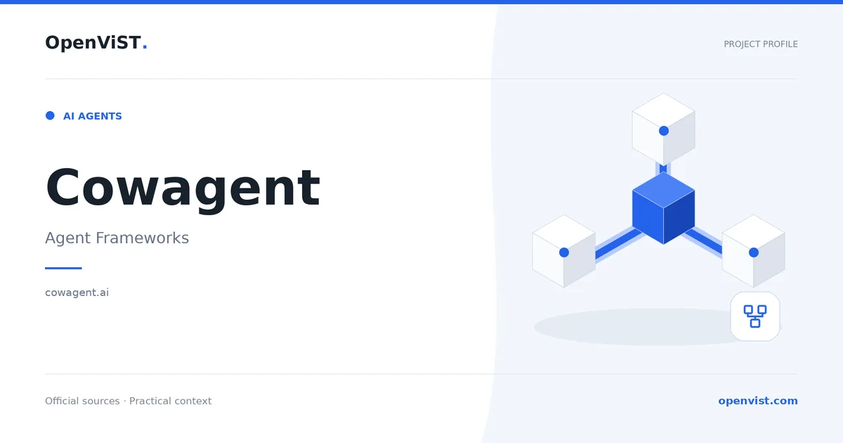 Cowagent — OpenViST project profile in Agent Frameworks.