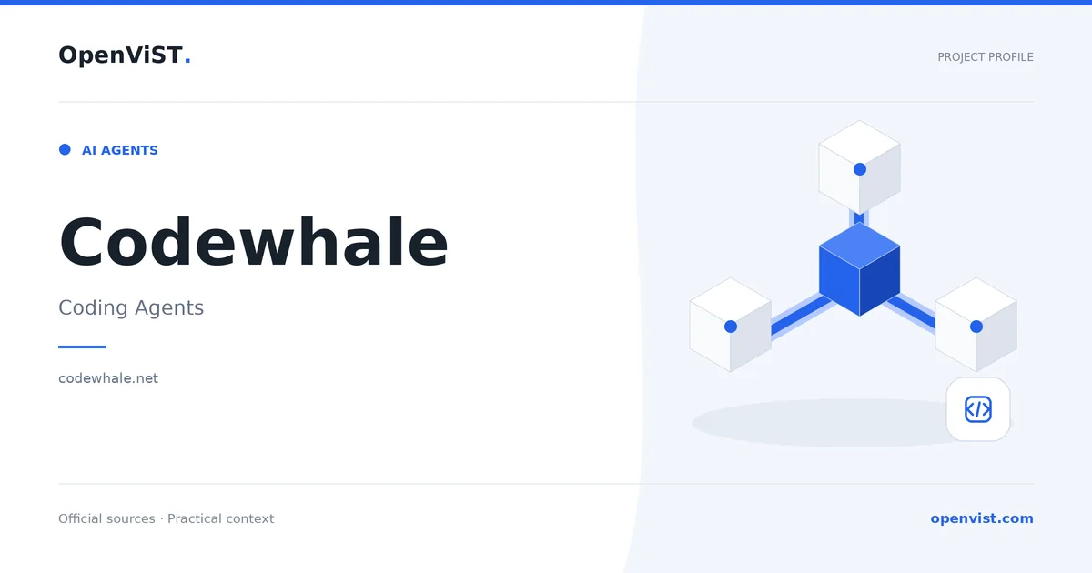 Codewhale — OpenViST project profile in Coding Agents.