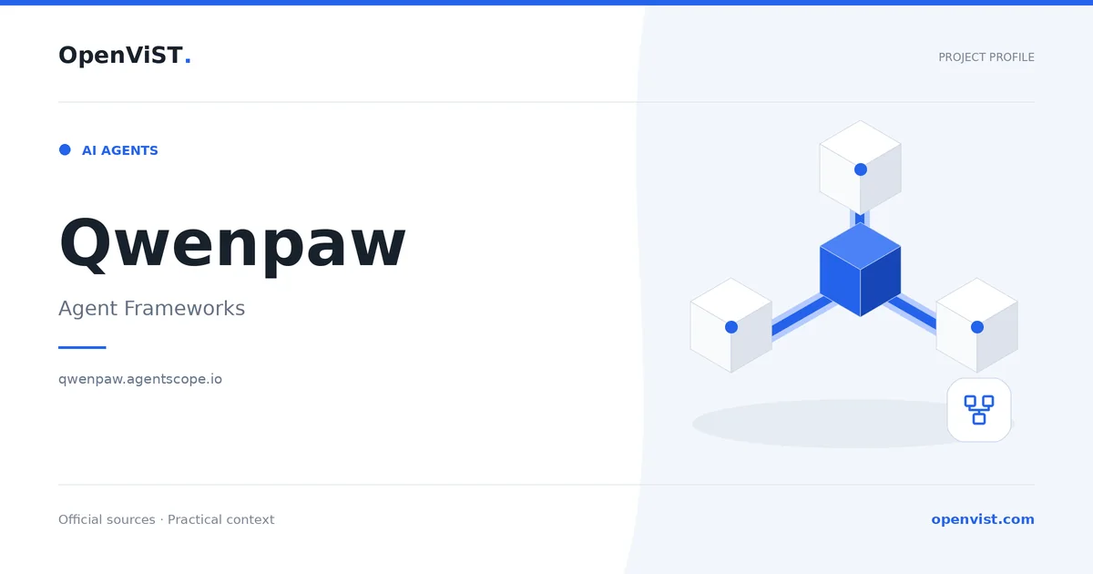 Qwenpaw — OpenViST project profile in Agent Frameworks.