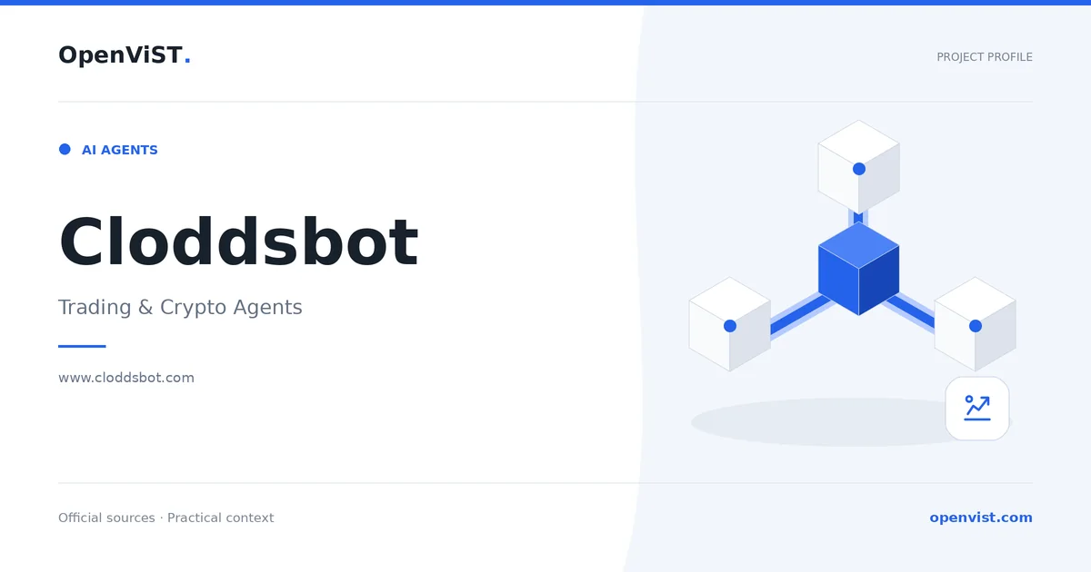 Cloddsbot — OpenViST project profile in Trading & Crypto Agents.