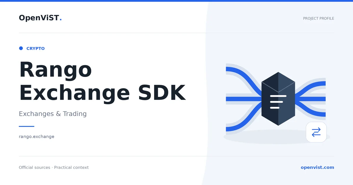 Rango Exchange SDK — OpenViST project profile in Exchanges & Trading.