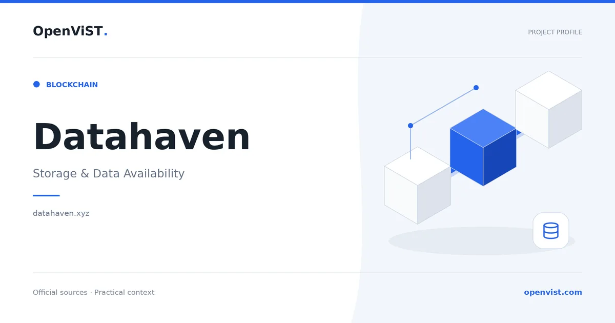 Datahaven — OpenViST project profile in Storage & Data Availability.