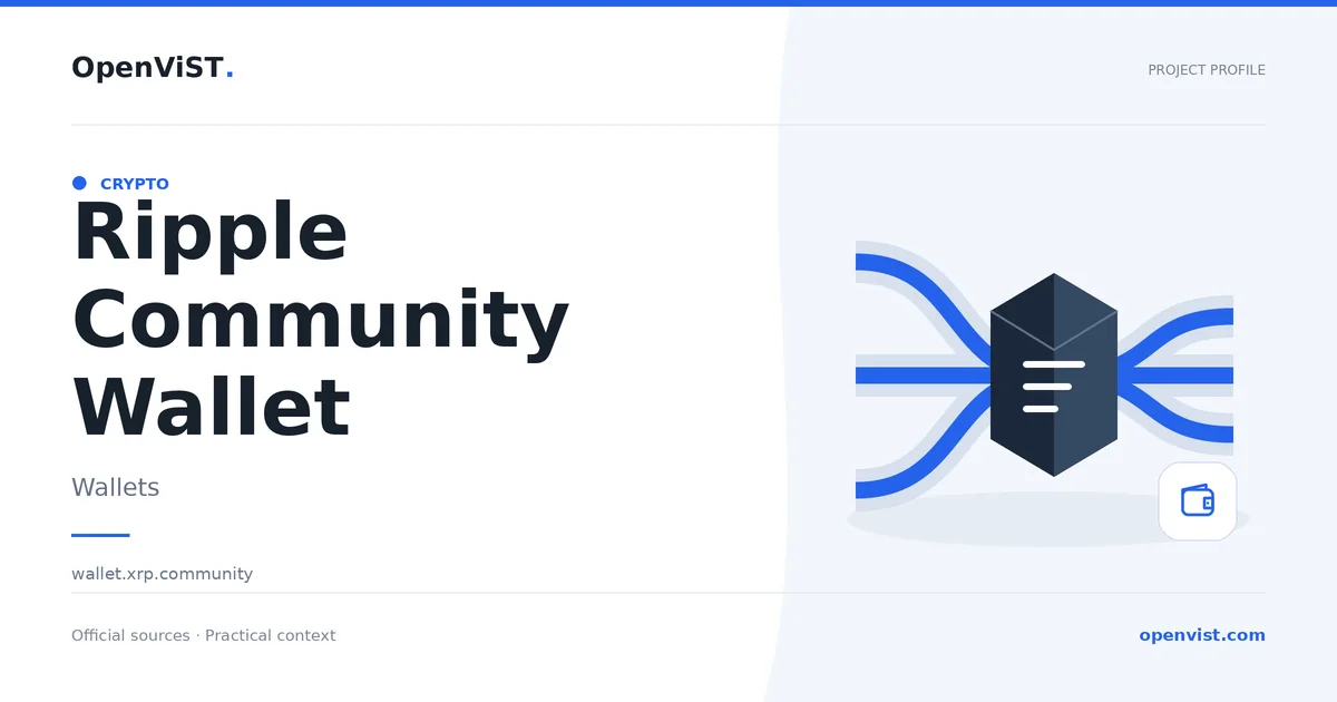 Ripple Community Wallet — OpenViST project profile in Wallets.