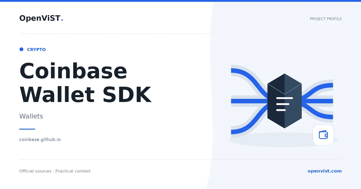 Coinbase Wallet SDK — OpenViST project profile in Wallets.
