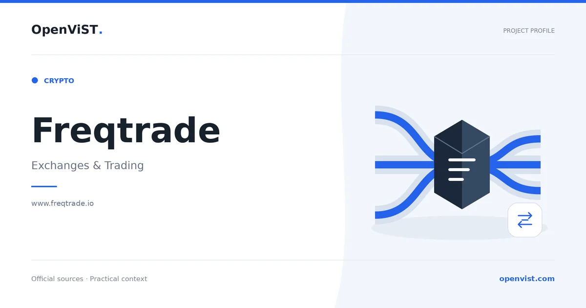Freqtrade — OpenViST project profile in Exchanges & Trading.