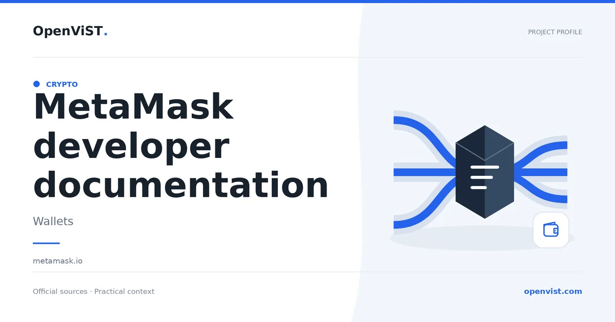 MetaMask developer documentation — OpenViST project profile in Wallets.