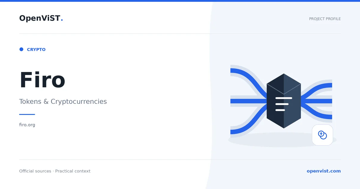 Firo — OpenViST project profile in Tokens & Cryptocurrencies.