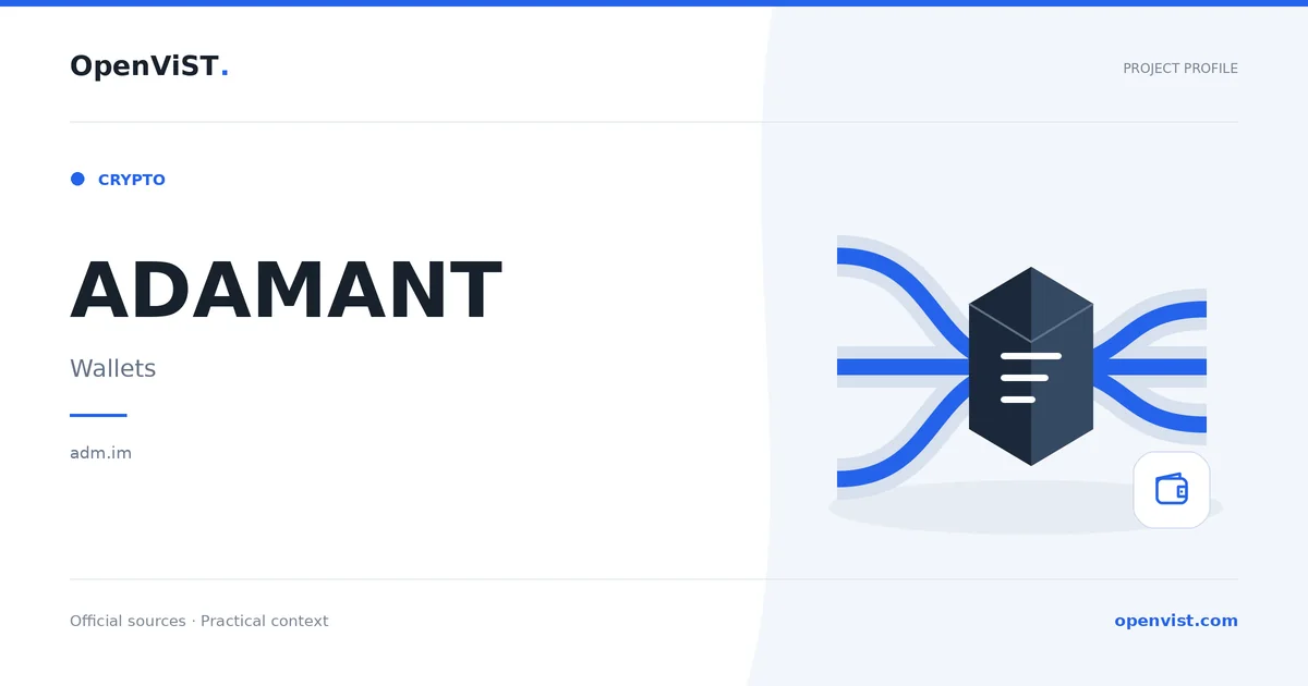 ADAMANT — OpenViST project profile in Wallets.