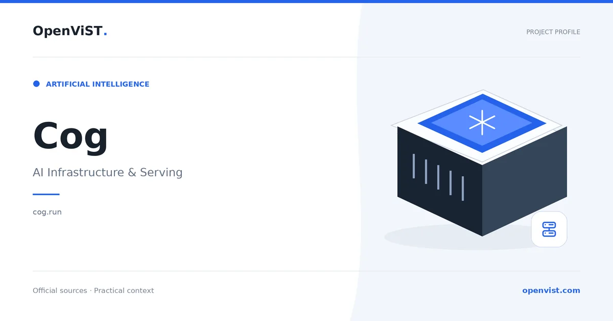 Cog — OpenViST project profile in AI Infrastructure & Serving.