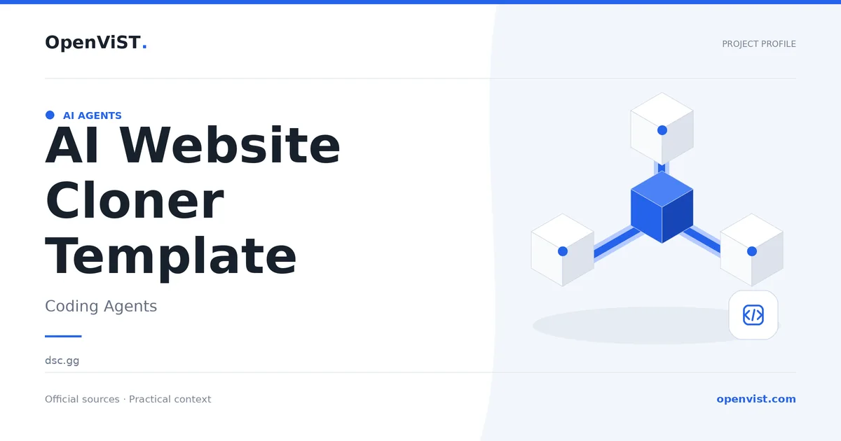 AI Website Cloner Template — OpenViST project profile in Coding Agents.