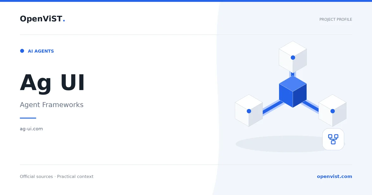 Ag UI — OpenViST project profile in Agent Frameworks.