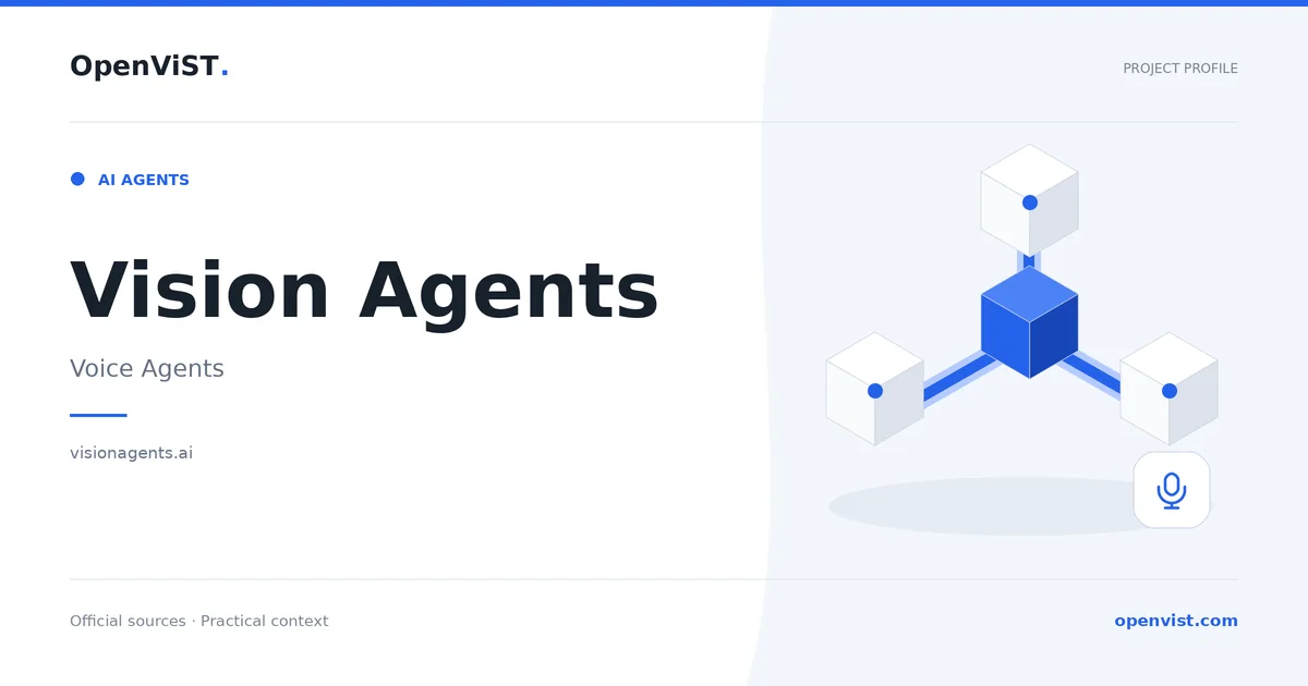 Vision Agents — OpenViST project profile in Voice Agents.