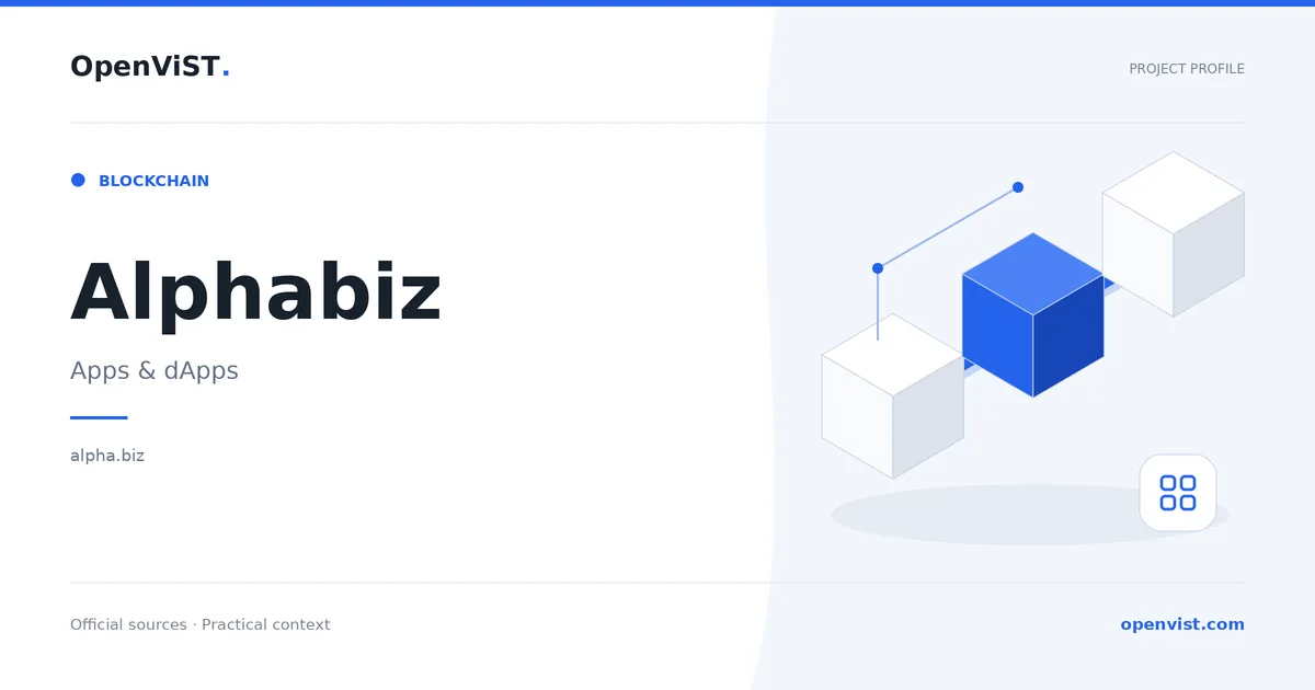 Alphabiz — OpenViST project profile in Apps & dApps.