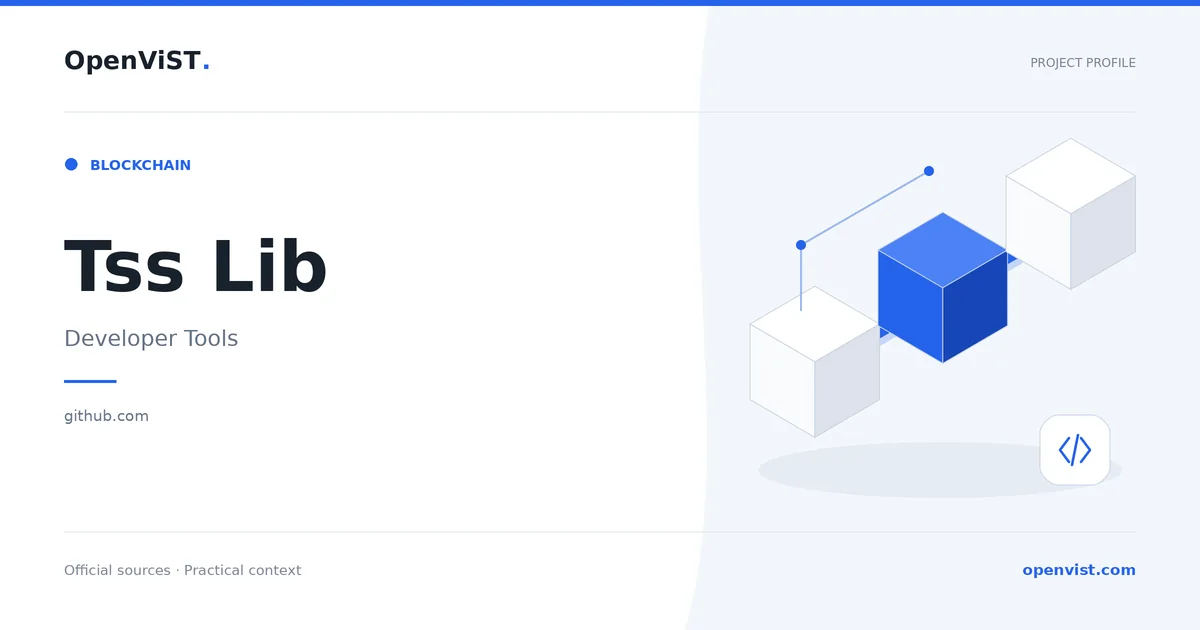 Tss Lib — OpenViST project profile in Developer Tools.