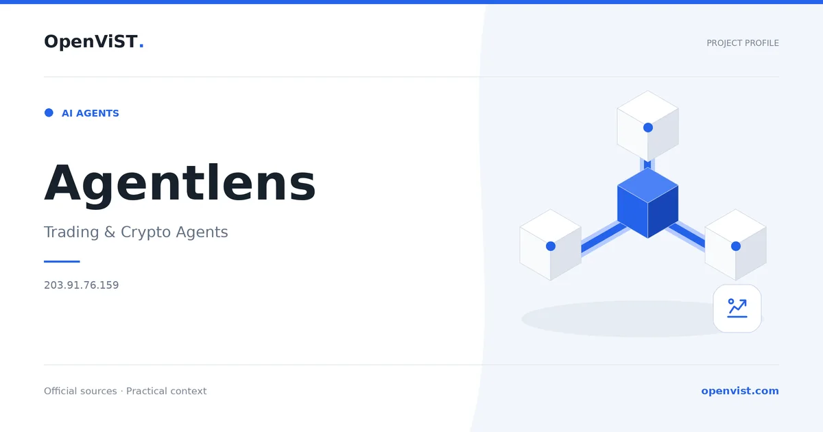 Agentlens — OpenViST project profile in Trading & Crypto Agents.