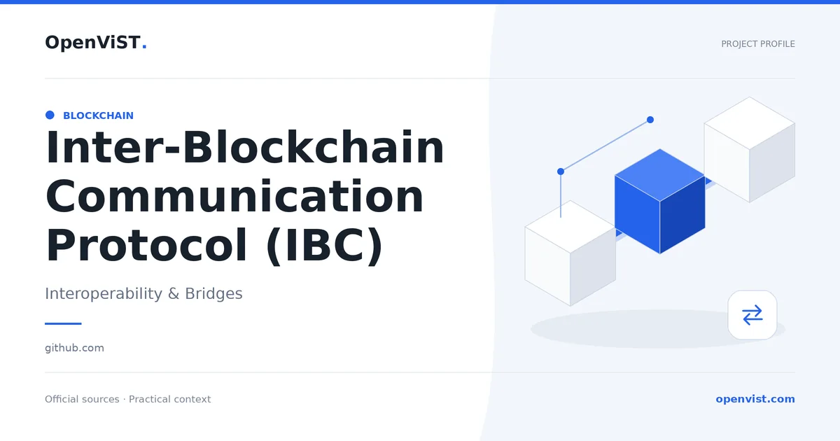 Inter-Blockchain Communication Protocol (IBC) — OpenViST project profile in Interoperability & Bridges.
