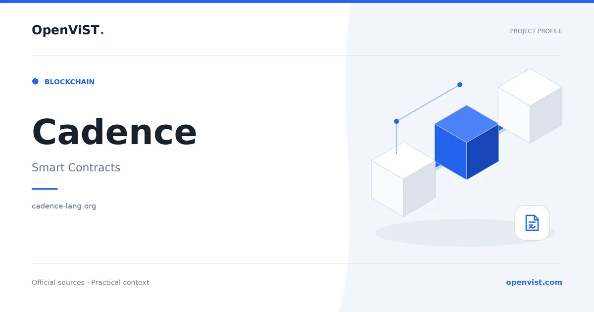 Cadence — OpenViST project profile in Smart Contracts.