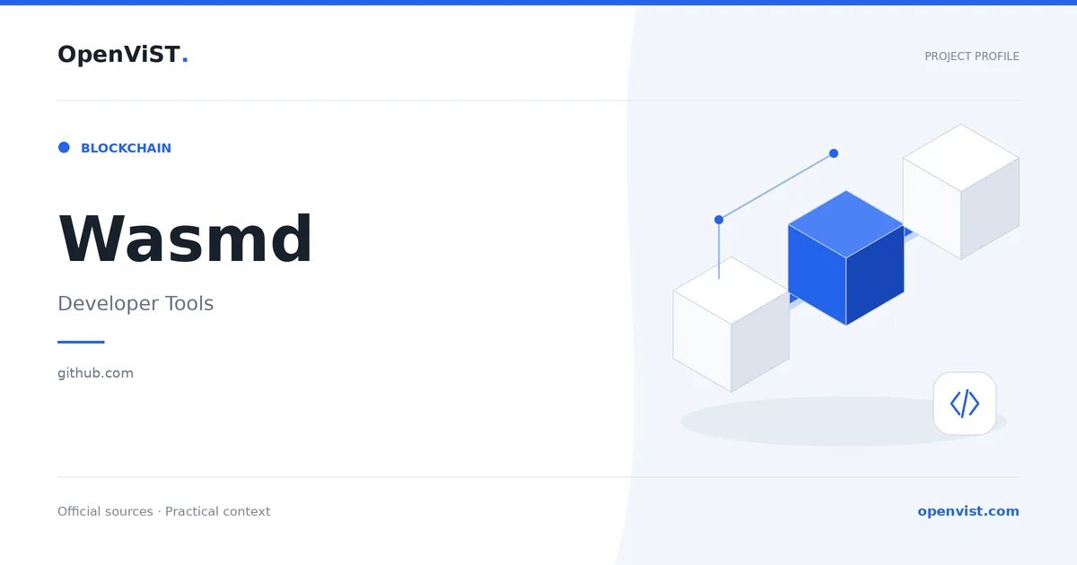 Wasmd — OpenViST project profile in Developer Tools.