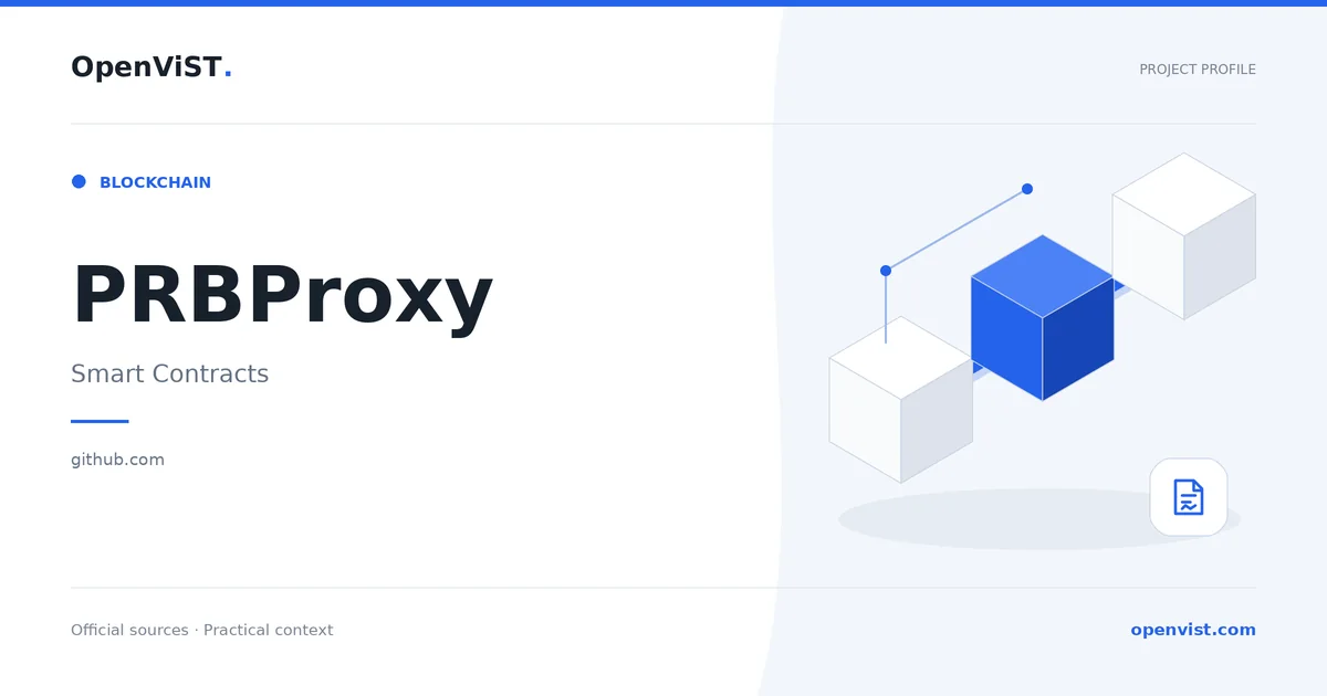 PRBProxy — OpenViST project profile in Smart Contracts.