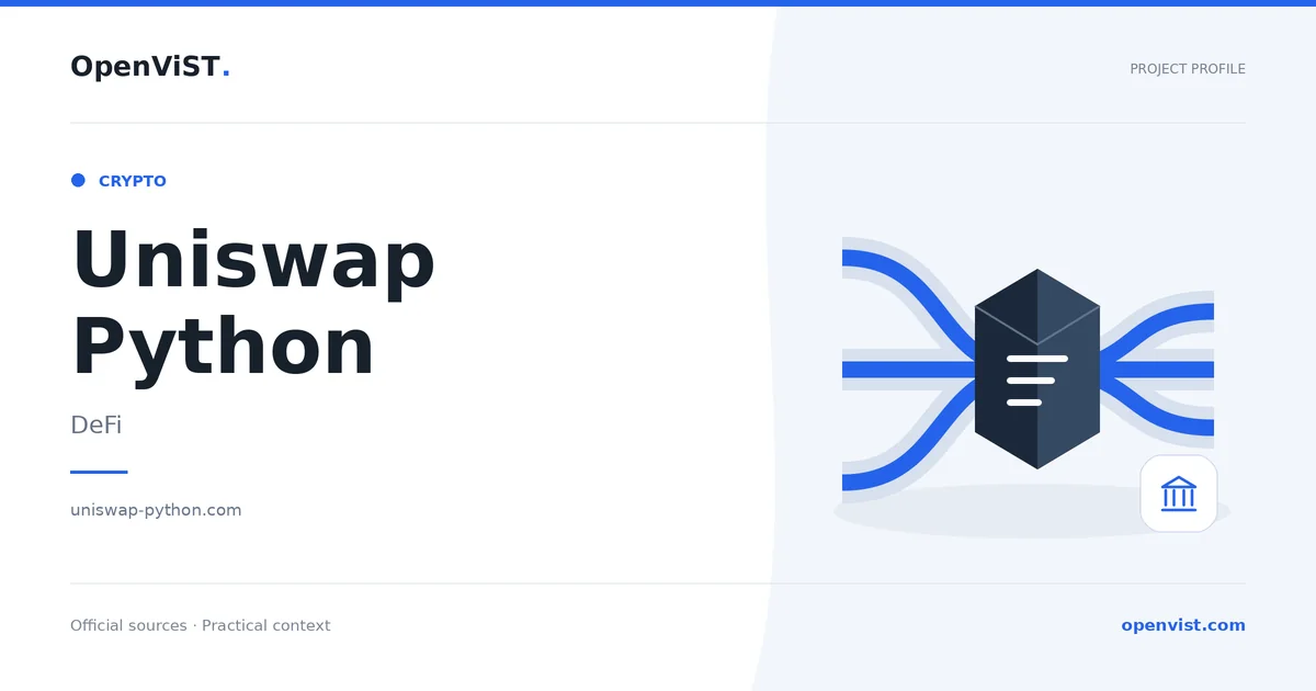 Uniswap Python — OpenViST project profile in DeFi.