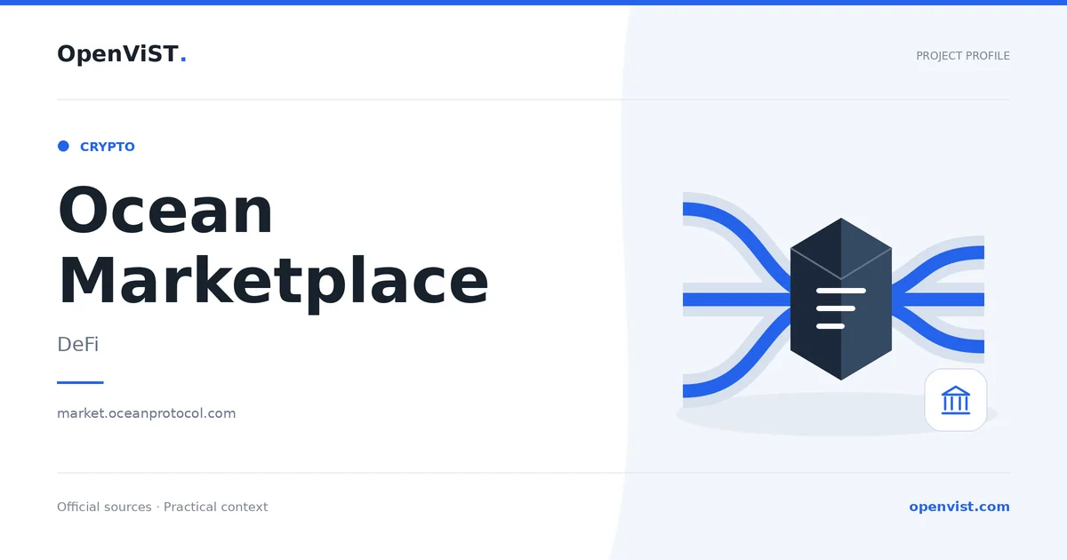 Ocean Marketplace — OpenViST project profile in DeFi.