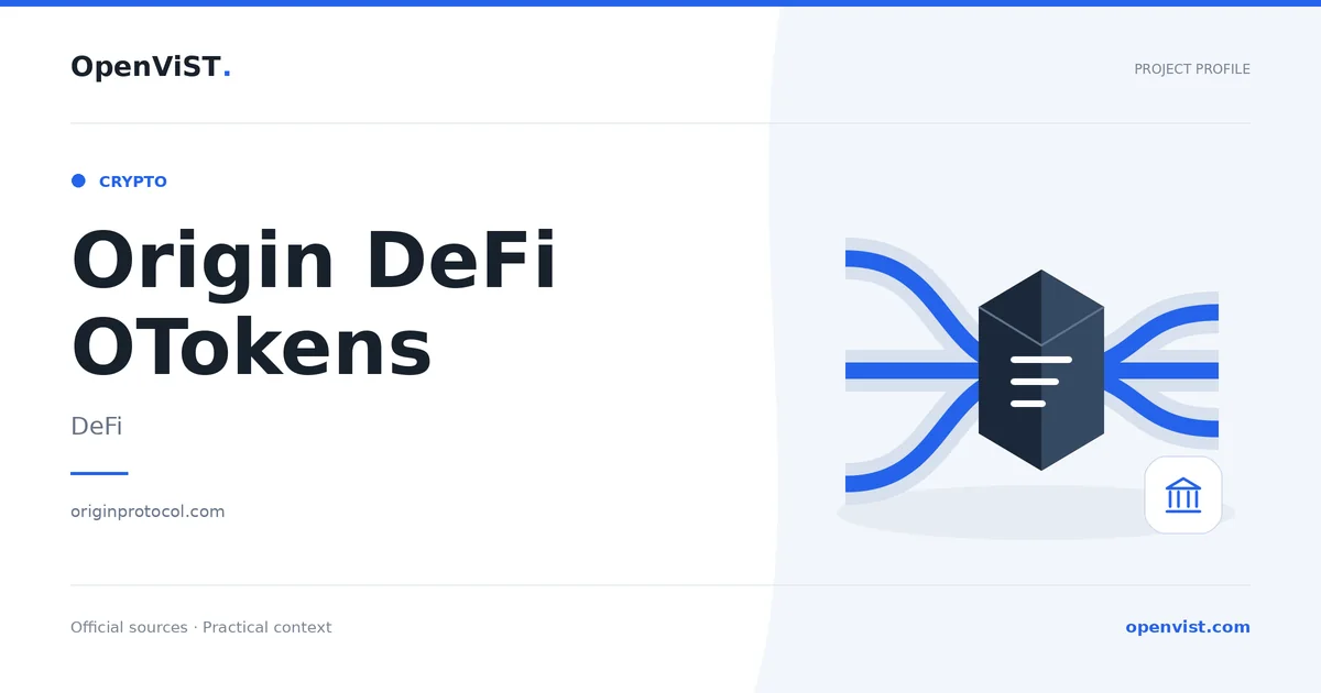 Origin DeFi OTokens — OpenViST project profile in DeFi.