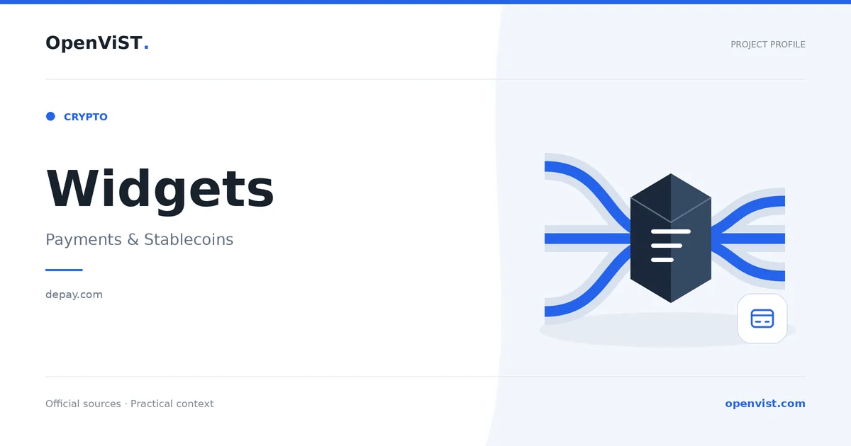 Widgets — OpenViST project profile in Payments & Stablecoins.