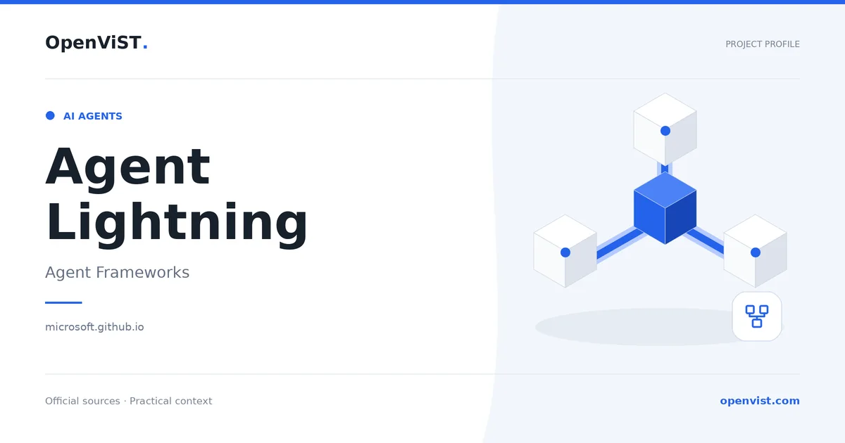 Agent Lightning — OpenViST project profile in Agent Frameworks.