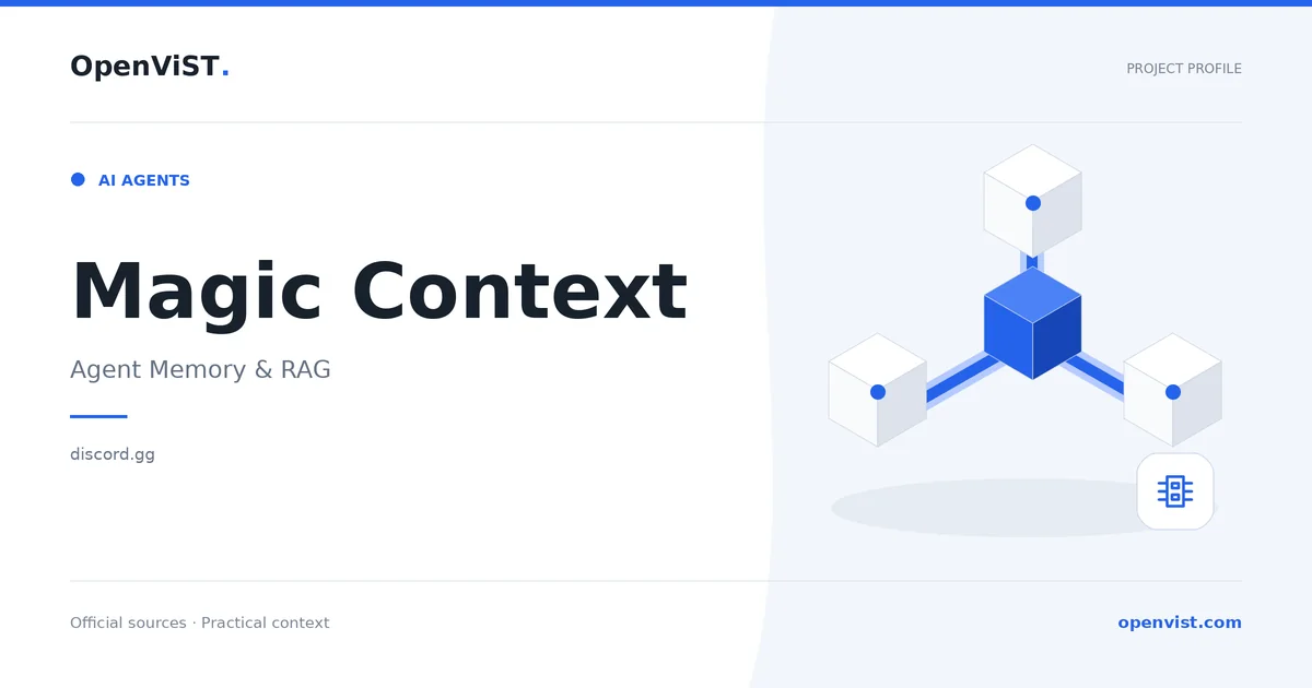 Magic Context — OpenViST project profile in Agent Memory & RAG.