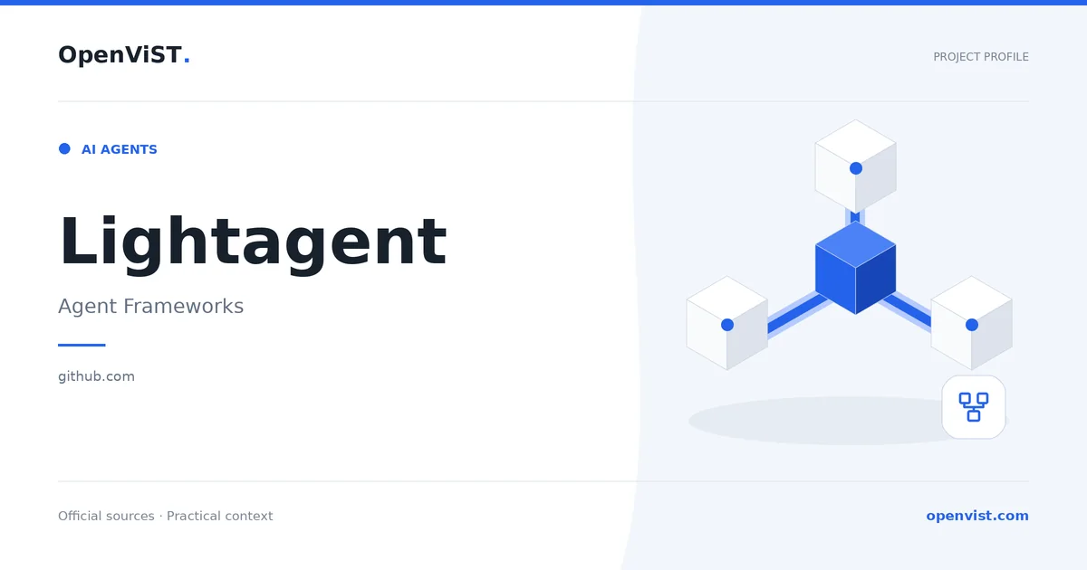 Lightagent — OpenViST project profile in Agent Frameworks.