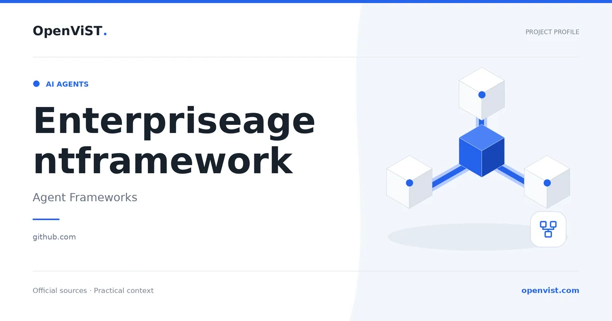 Enterpriseagentframework — OpenViST project profile in Agent Frameworks.