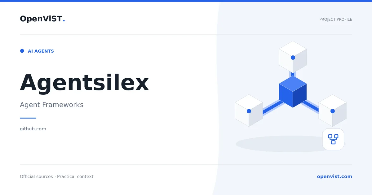 Agentsilex — OpenViST project profile in Agent Frameworks.