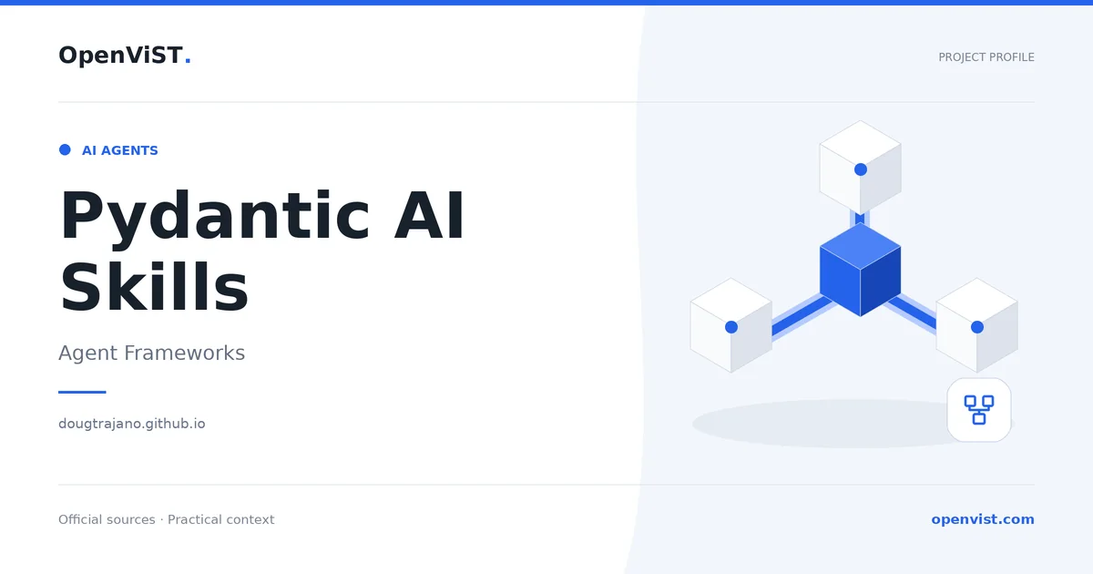 Pydantic AI Skills — OpenViST project profile in Agent Frameworks.