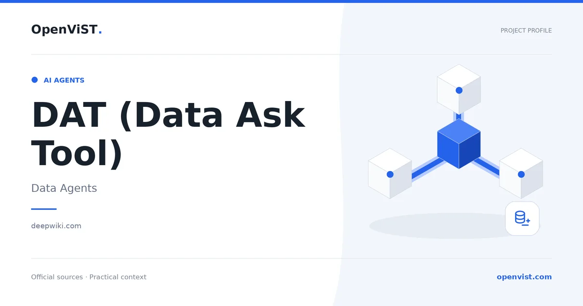 DAT (Data Ask Tool) — OpenViST project profile in Data Agents.