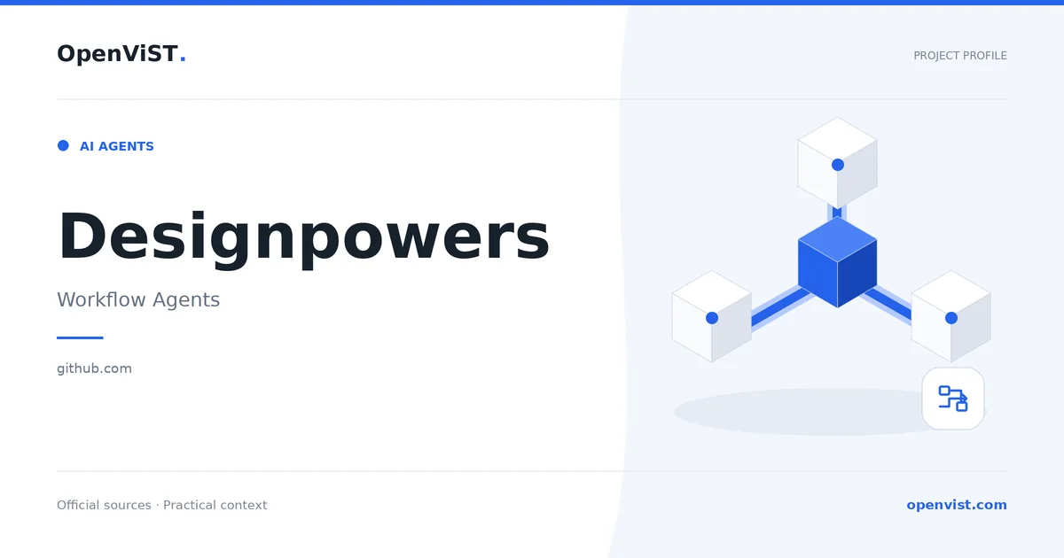 Designpowers — OpenViST project profile in Workflow Agents.